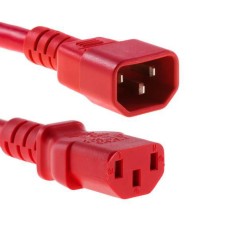 MicroConnect Power Cord C13 - C14 3m Red | High-Quality & Durable | PE040630RED